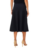 Cece Womens Bias-Cut A Line Side Zip MIDI Skirt 7054423 Night Shade Blue S