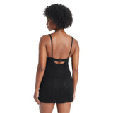 Auden Womens Allover Lace Bodycon Lingerie Dress 90189040 Black S