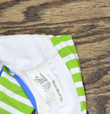 Bleu by Rod Beattie Colorblock Striped Bikini Swim Bottom Blue / Green 10