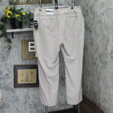 Rafaella Plus Size Curvy Fit Bootcut Pants with Pockets Summer Straw Brown 16