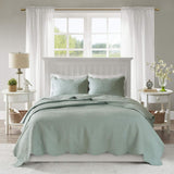 Madison Park Marino 3-Piece Reversible Quilt Set Medallion Seafoam Full / Queen