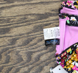 Salt + Cove Trendy Plus Size Ditsy-Print Underwire Bikini Top Black Multi 0X