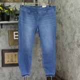 INC International Concepts Leg Frayed Hem Jeggings Jeans Pineapple Wash Blue 16W