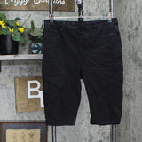 Dg2 Womens Virtual Stretch Pull-On Bermuda Short 655786 Black L