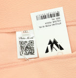White Mark Flared Elastic Waist Midi Skirt with Side Pockets PS709 Peach Pink 1X