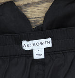 And Now This Womens Satin Cargo Pants w/ Tie Legs MR4000S11 Black 4