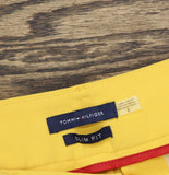 Tommy Hilfiger Solid Mid-Rise Slim-Fit Ankle Pants H55PA803 Deep Maize Yellow 2