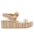 Anne Klein Womens Verse Platform Sandal VERS02F9 Brown Multi 9M