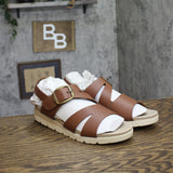 Easy Street Daydream Womens Slingback Wedge Sandals DAYDREAM Cognac Brown 9WW