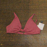 O'neill Womens Swim Saltwater Solids Pismo Bralette Bikini Top Berry Purple L