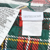 Levtex Home Cotton Spencer Plaid Reversible Quilt Red Mutli King / Cal King