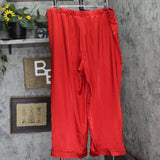 INC International Concepts Shirt Pants Collar Pajama Set Infrared Red 2XL