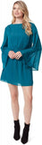 Jessica Simpson Women's Amella Trumpet Sleeve Mini Dress 30181242