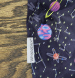 Wrapables Foldable Nylon Reusable Grocery Tote Bag Outer Space Blue Multi Large