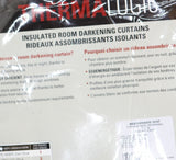 Thermalogic Topsions Room Darkening Curtain Panel Pair 2-Piece Blue 40x84