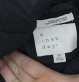 A New Day Winter Mitten Cuffs Hooded Neck Duvet Puffer Jacket Coat Black XS