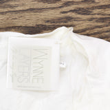Wynne Layers Womens Woven Pullover Blouse Shirt Top 517681 Cloud Off White L