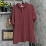 Sonoma Mens Knit 2 Button Polo Shirt 166fe5e8d5618e Brown Red 3XL Tall