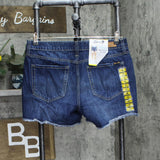 Seven7 Womens Denim Frayed Hem Slim Fit Weekend Short MY3324GL