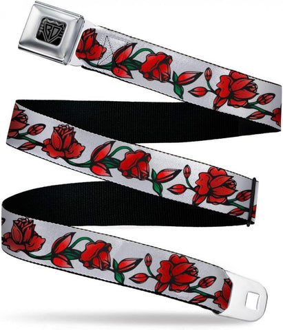 Buckle-down Boys 1.0" Wide - 20-36 Inches in Length Seatbelt Belt Rose One Size