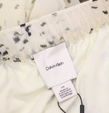 Calvin Klein Womens Printed Pull-On Lined Woven Pants 44B913G Light Gray Print L