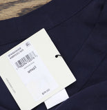Calvin Klein Womens Woven Relaxed V-Neck Blouse 44B952G Baritone Blue S