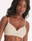 Hanes Women's Oh So Light Comfort Wireless Bra G521 MHG521 Beige Brown M