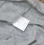 Galaxy By Harvic Mens Slim Fitting Short Sleeve Henley Slub Tee Gray XL