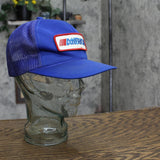 Mens Vintage American Trucker Baseball Hat Cap Royal Blue One Size