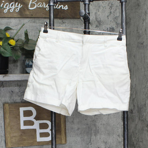 Banana Republic Womens Ladies Chino Shorts 1687118 White 10
