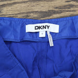 DKNY Womens Twill Tie-Front Pleated Belted Pants P4GKTX72 Lapis Blue 12