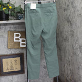 A New Day Rise Skinny Ankle Pull On Elastic Waist Trouser Pants Olive Green 6