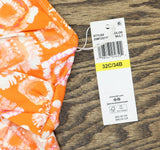 Anne Cole Drape Front Tankini Swim Top Tie Dye Foulard Pink Multi 32C/34B