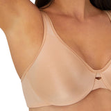 Lilyette Womens Plunge Into Comfort Keyhole Minimizer Bra Champagne Brown 36D