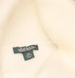 Wild Fable Ski Polo Collar Quarter Zip Novelty Pullover Sweater Off White 2XL