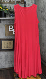 Nina Leonard Womens Miracle Matte Jersey Hi-Low Dress 660220 Cherry Red 3X