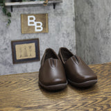 Easy Spirit Arlie Womens Wedge Slip-On Flats SEARLIE3 Dark Brown 11M