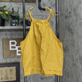Who What Wear Women's Tie Shoulder Tank Top 84201933 Dark Yellow XL