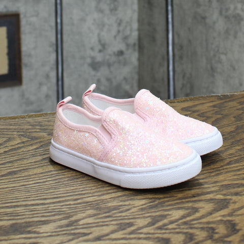 Cat & Jack Girls Toddler Slip On Shoes 166cd66e167430 Pink Shiny 8T