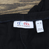 Denim & Co. Womens "How Timeless" Stretch Two Pocket Shorts A04916 Black XL