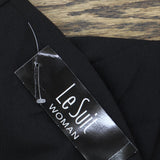 Le Suit Womens Plus Size Single-Button Blazer Slim-Fit Suit Pantsuit Black` 20W