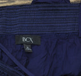 BCX Juniors Off-the-Shoulder Romper 64021720299 Navy Blue XL