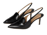 Lauren Ralph Lauren Khloe Leather Slingback Loafer Pump 802982850001 Black 8.5M