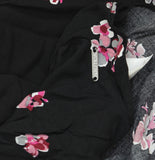Nautica Womens Sustainably Crafted Woven Floral Print Tie Dress True Black M