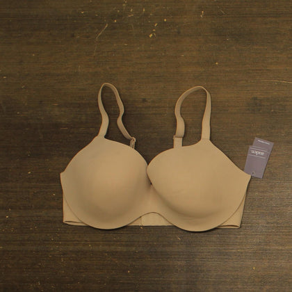 Auden Womens Luxe Stretch Comfort Wire Demi Bra T-Shirt Pearl Tan Brown 38D