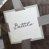Barttilo Reversible Rabbit Faux Fur Throw Blanket Chocolate Brown 50x60