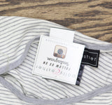 Polly & Esther Juniors Striped Scoop-Neck Skimmer T-Shirt Gray Multi XS