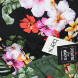 Bar III Womens Floral-Print Tiered Cover Up MBTH25834 Multi Black M
