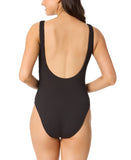 Salt + Cove Ribbed Scrunch One-Piece Swimsuit SC251007BO Black S