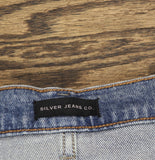 Silver Jeans Co. Be Easy High Rise Long Denim Shorts Jorts Vista Blue 31